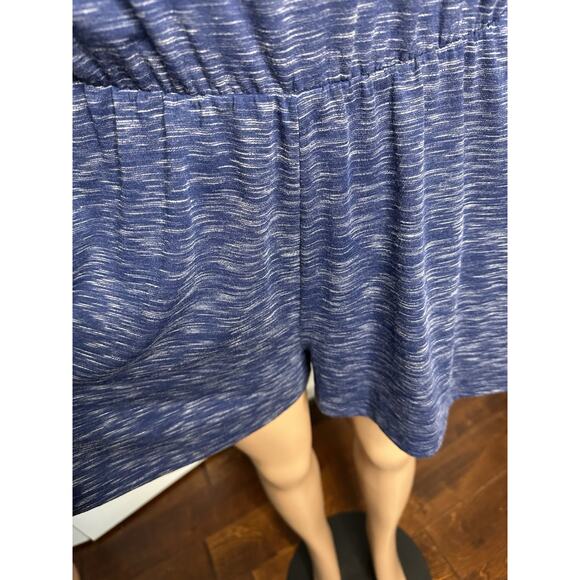 NEW Gap Womens Playful Softspun Knit Cami Romper T Back Stretch Blue M NWT - Picture 7 of 9